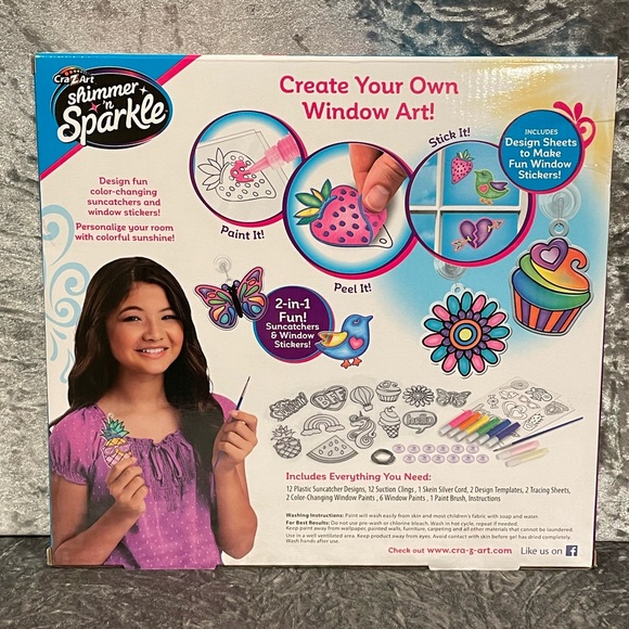 CraZ Art Shimmer & Sparkle Color-Change Window Art - Picture 2 of 2